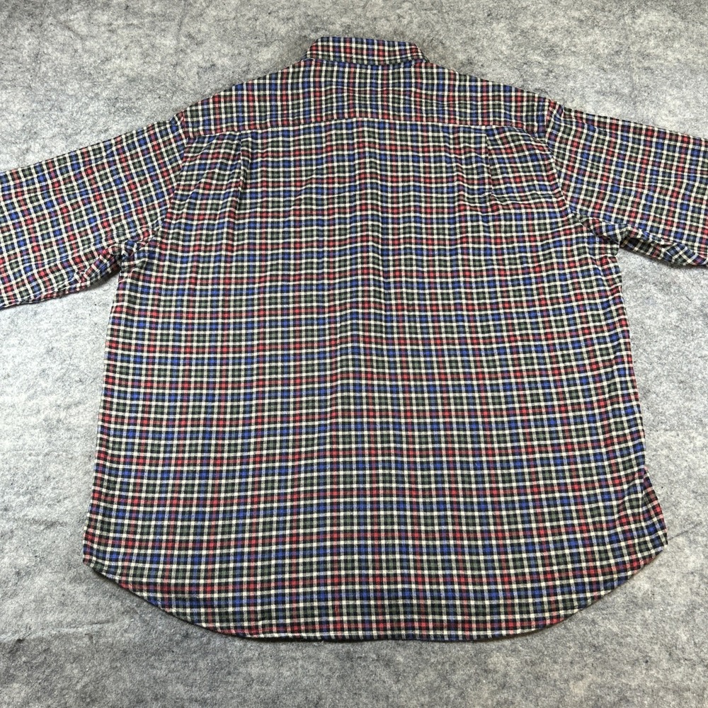 Orvis Luxury‎ Flannel Shirt Men's XL Multicolor Window Plaid Long Sleeve Outdoor - Picture 9 of 10
